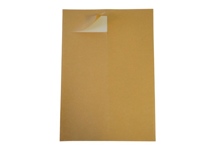 Image of Kraft Printer Labels - 14 Per Sheet - Round Corners - 100 Sheets