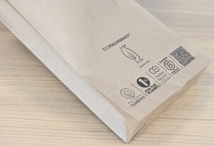 Paper Mailing Bags - Priory Elements EcoMailingBags™ - 300 x 190 x 50mm - Penguin Image 2