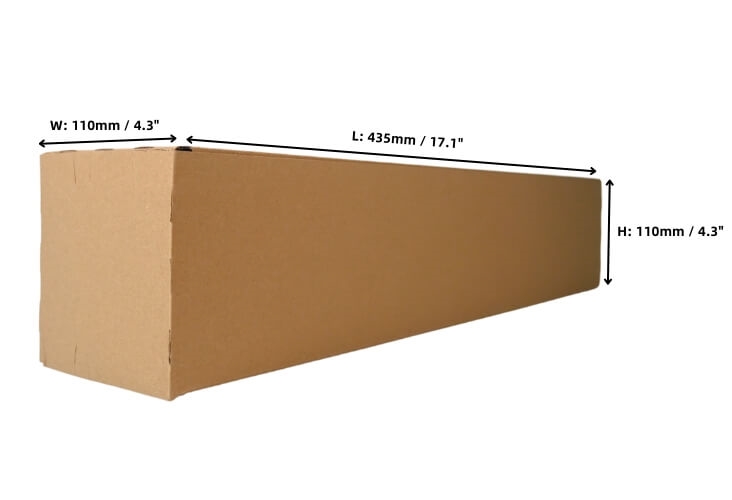 Image of A2 Square Postal Tubes - 435 x 110 x 110mm - 100 Tubes