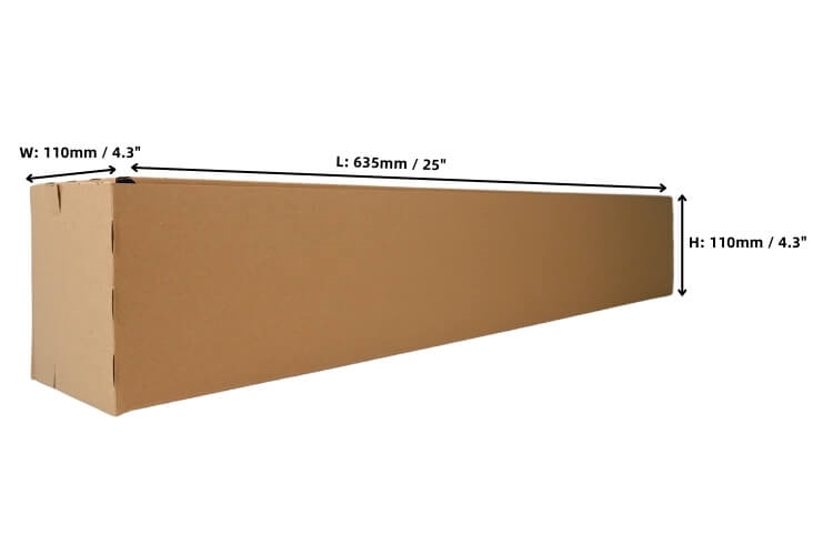 Image of A1 Square Postal Tubes - 635 x 110 x 110mm - 100 Tubes