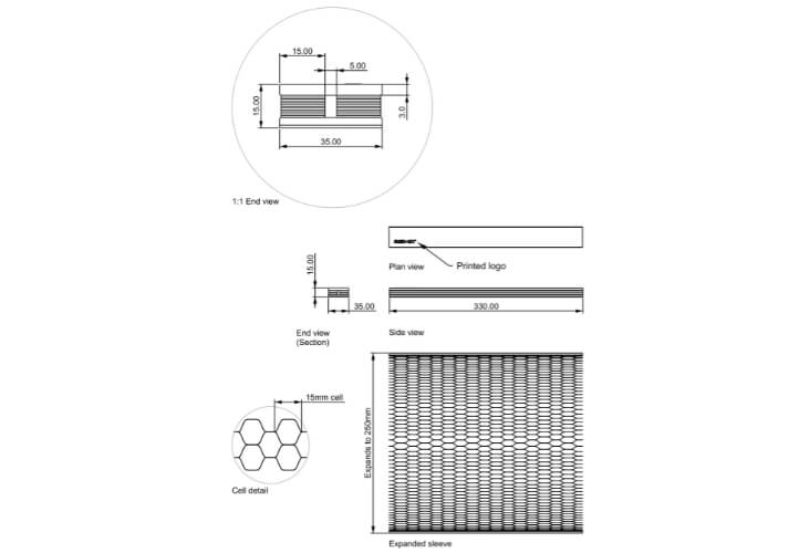 Flexi-Hex® Mini Sleeves – 330 x 35 x 20mm Image 8