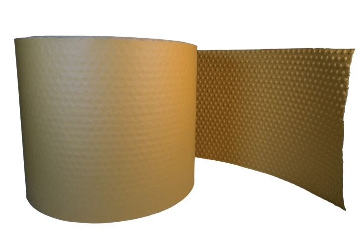350mm x 100m - Brown Paper Bubble Wrap Image 3