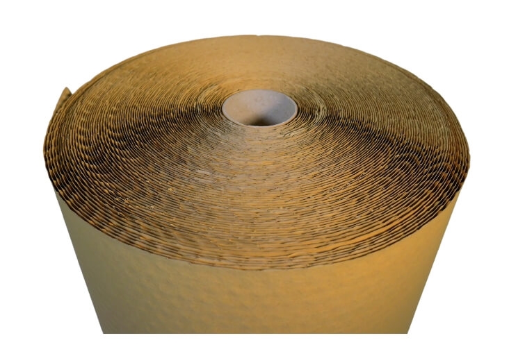 350mm x 100m - Brown Paper Bubble Wrap Image 4