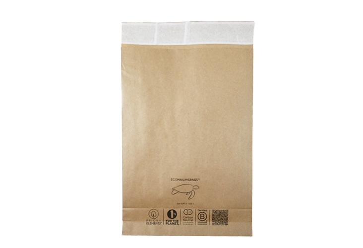 Paper Mailing Bags - Priory Elements EcoMailingBags™ - 353 x 250 x 50mm - Sea Turtle Image 3