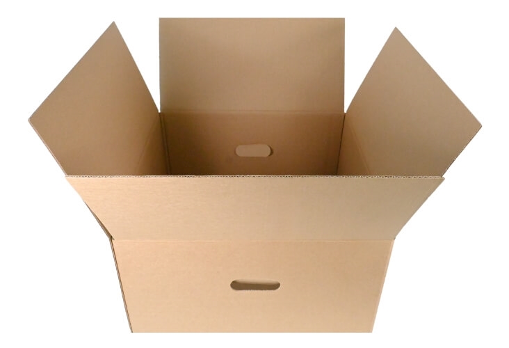 Double Wall Moving Boxes with Handles - 456 x 456 x 250mm Image 2