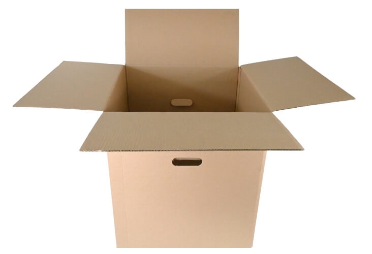 Image of Double Wall Moving Boxes with Handles - 456 x 456 x 510mm - 20 Boxes