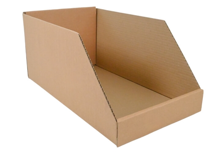 Cardboard Storage Bins - 433 x 244 x 196mm Image 5