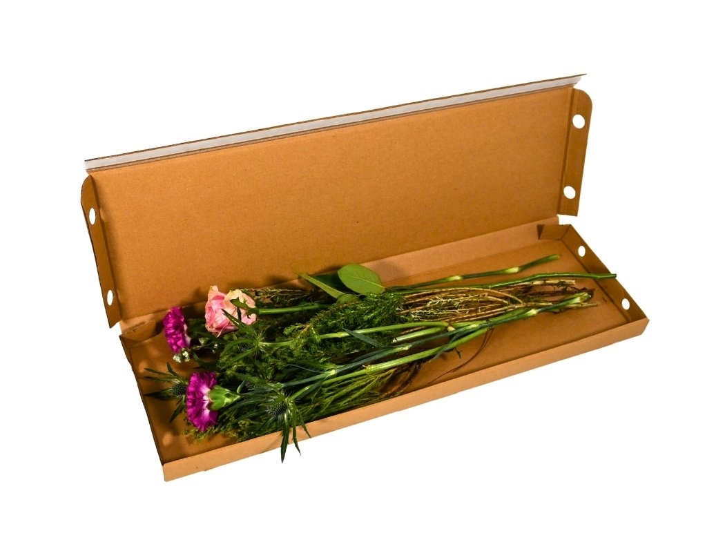 Image of Flower Postal Boxes - 590 x 175 x 30mm - 40 Boxes