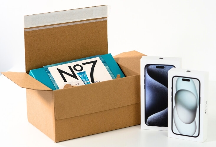 Image of Ecommerce Boxes - 235 x 165 x 130mm - 50 Boxes