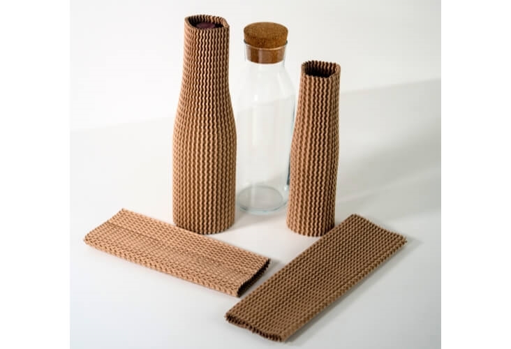 Corrugated Cardboard Bottle Sleeves - 150 x 75 x 300mm Image 4