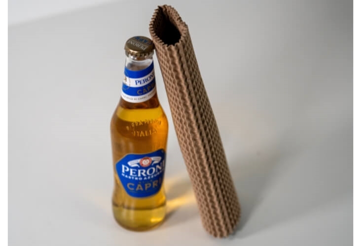 Corrugated Cardboard Bottle Sleeves - 130 x 65 x 240mm Image 2
