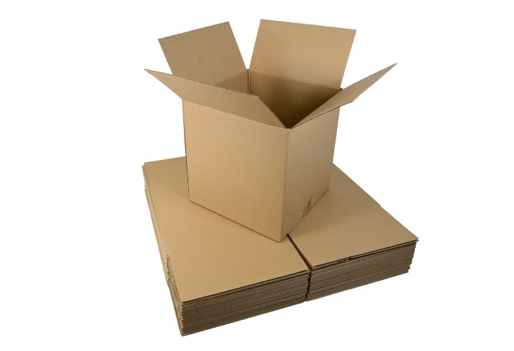 Image of 305 x 305 x 305mm Economy Single Wall Boxes - 25 Boxes