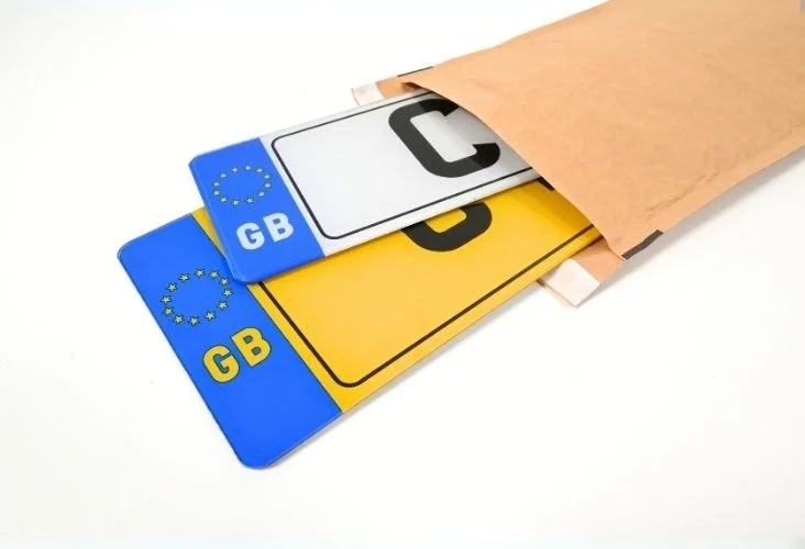 Number Plate Sized Padded Envelopes - 180 x 535mm Image 2