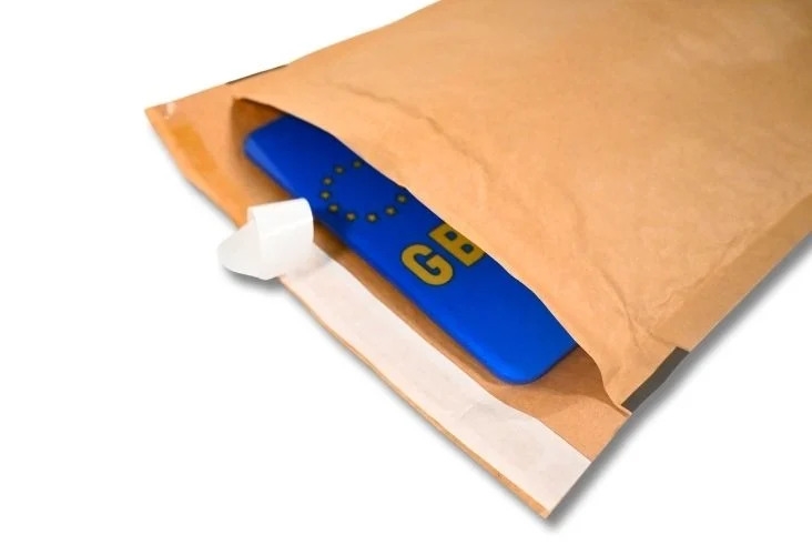 Number Plate Sized Padded Envelopes - 180 x 535mm Image 3