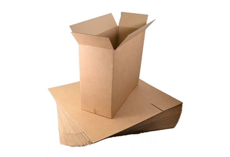 Image of 762mm x 305mm x 610mm - Single Wall Cardboard Boxes - 25 Boxes
