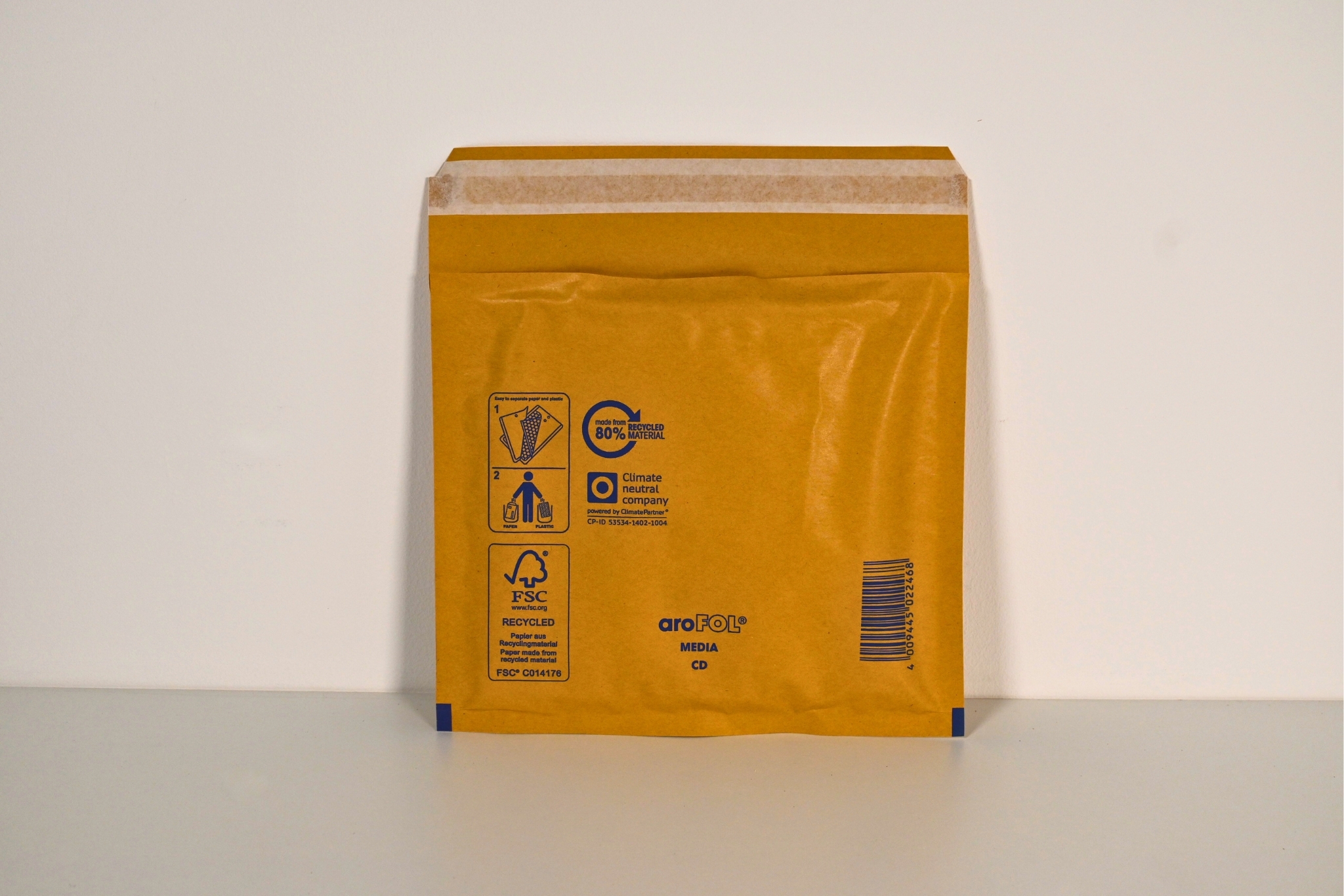 Arofol Padded Envelopes Size CD Gold 160mm x 180mm Image 3