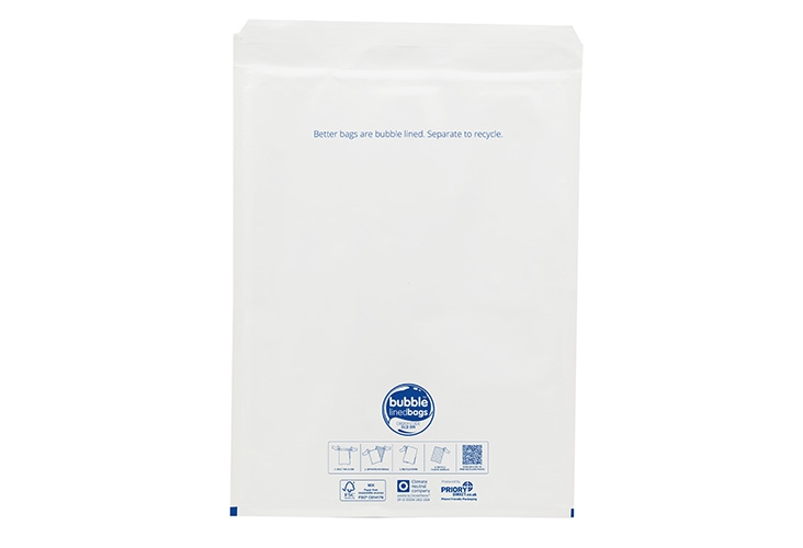 440 x 670mm - Size 8 Bubble Lined Bags - White