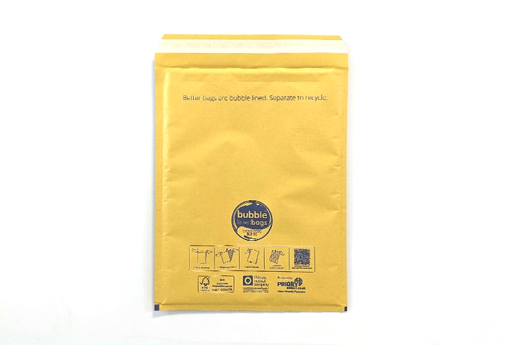 270 x 360mm - Size 5 Bubble Lined Bags - Gold