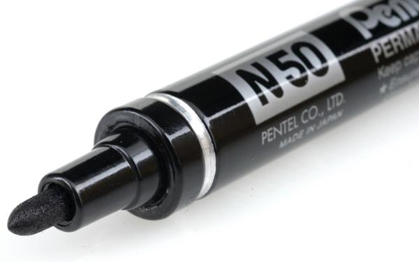 Black Pentel Marker - Bullet Tip image