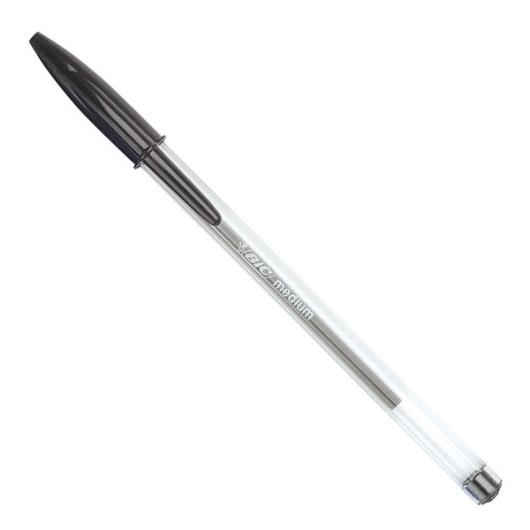 Black Bic Cristal Medium BallPen