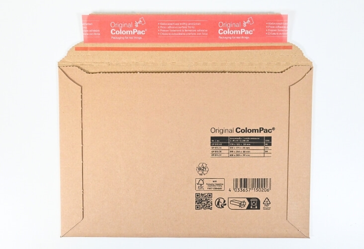 Image of 270 x 185mm - CP 015.02 - ColomPac Landscape Corrugated Envelopes - 100 Envelopes