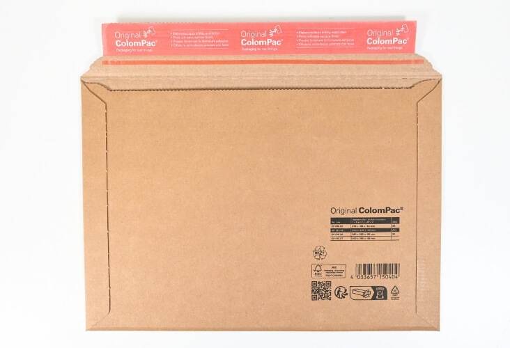 Image of 340 x 235mm - CP 015.04 - ColomPac Landscape Corrugated Envelopes - 100 Envelopes