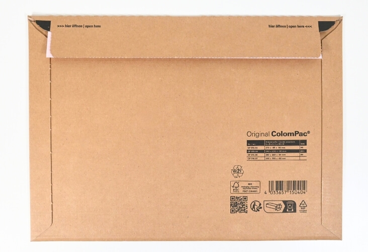 340 x 235mm - CP 015.04 - ColomPac Landscape Corrugated Envelopes Image 3