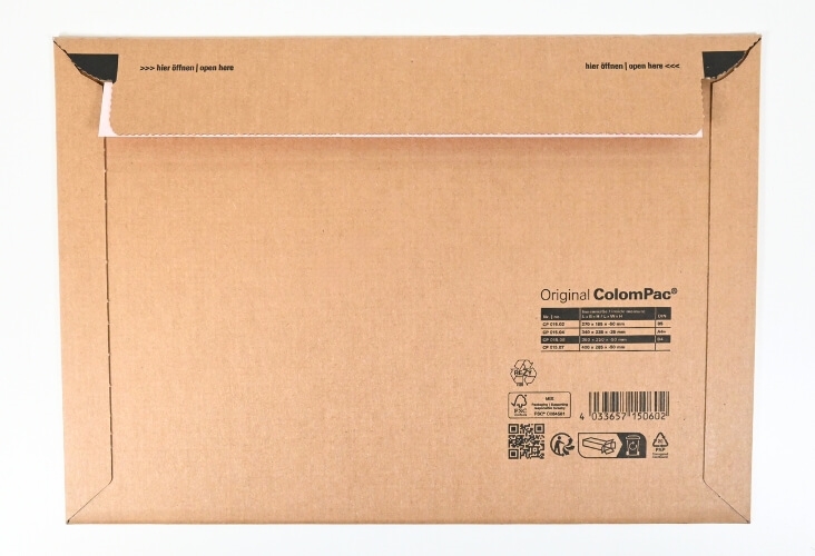 360 x 250mm - CP 015.06 - ColomPac Landscape Corrugated Envelopes Image 3