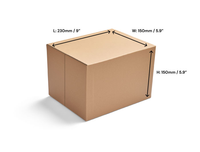 Single Wall Cardboard Boxes - 230 x 150 x 150mm image