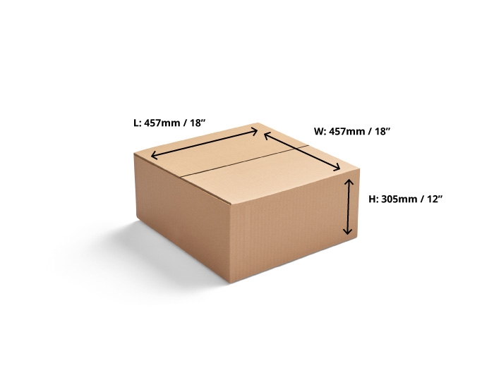 Double Wall Cardboard Boxes - 457 x 457 x 305mm