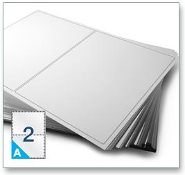 Printer Labels - 2 Per Sheet - Round Corners  Image 4