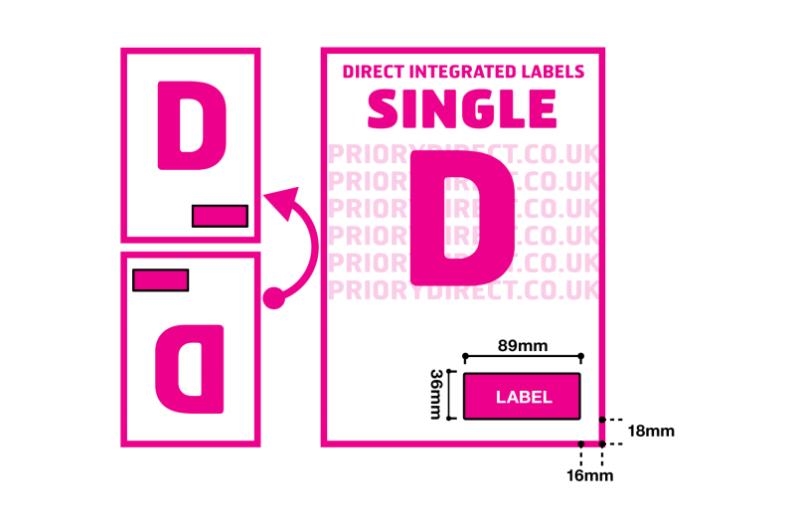 Single Integrated Labels - Style D
