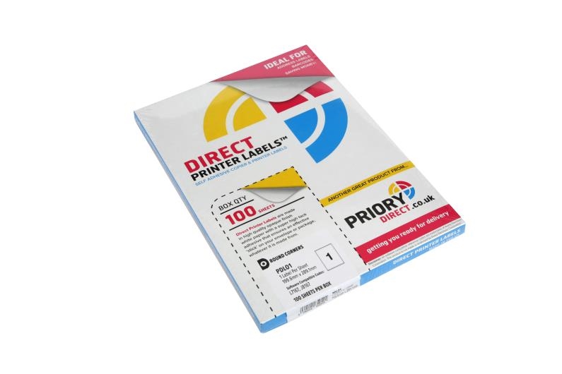 Printer Labels - 1 Per Sheet - Round Corners  Image 3