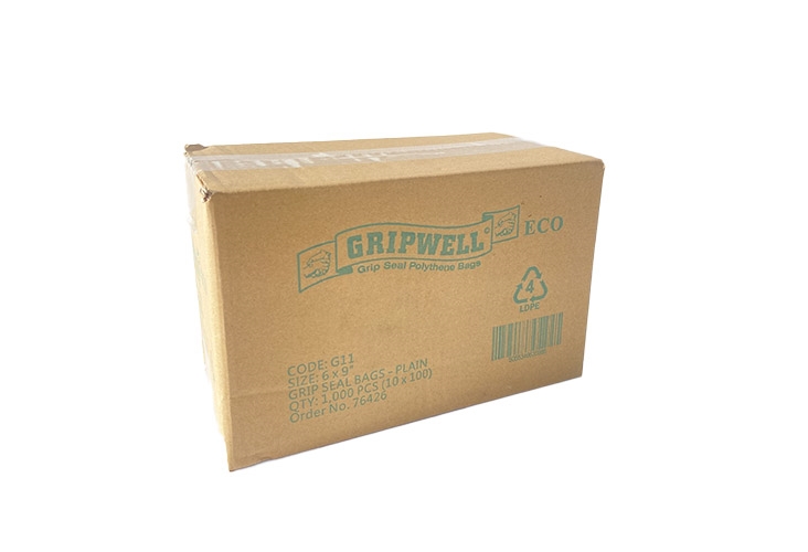 Polythene Grip Seal Bags - Clear - 150x225mm Image 2