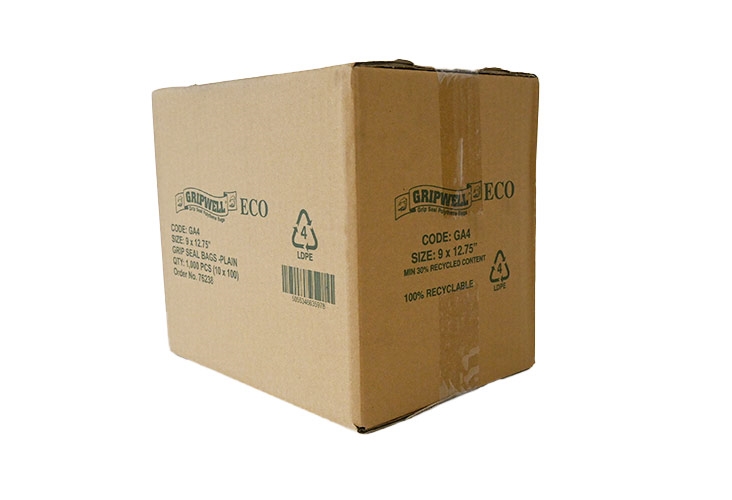 Polythene Grip Seal Bags - Clear - 228x320mm - 3
