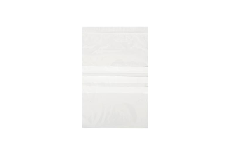 Polythene Grip Seal Bags with Write On Panels - Clear - 200x275mm