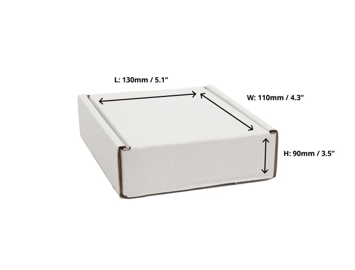White Postal Boxes - 130 x 110 x 90mm 