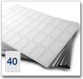 Printer Labels - 40 Per Sheet - Round Corners Image 4