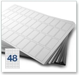 Printer Labels - 48 Per Sheet - Round Corners Image 4