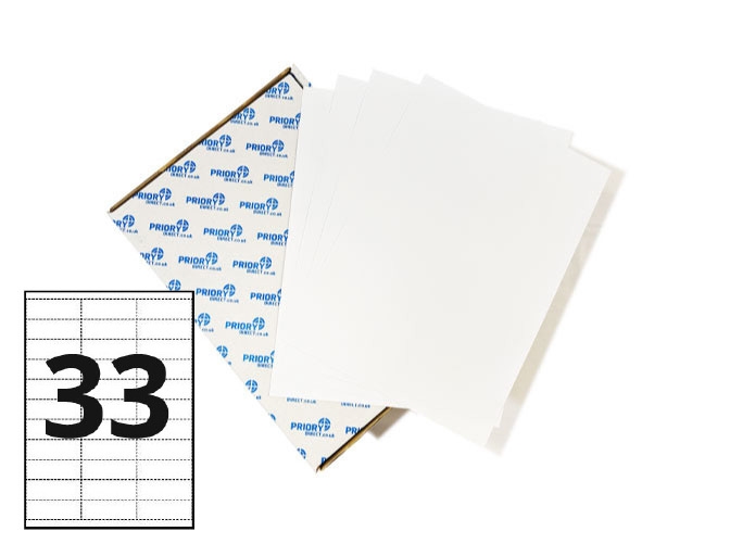 33 Per Sheet A4 Labels - Square Corners