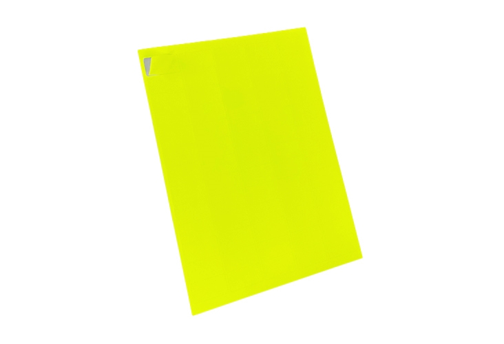 65 Per Sheet Fluorescent Yellow Labels  - 2