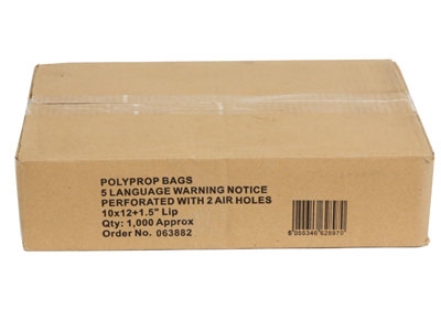 Clear Polypropylene Garment Bags - 250 x 300mm Image 2