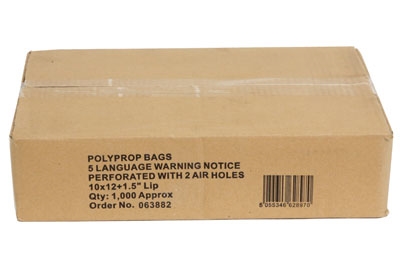 Clear Polypropylene Garment Bags - 300 x 375mm - 2