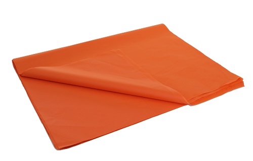 500 x 750mm - Orange Tissue Paper Image 2