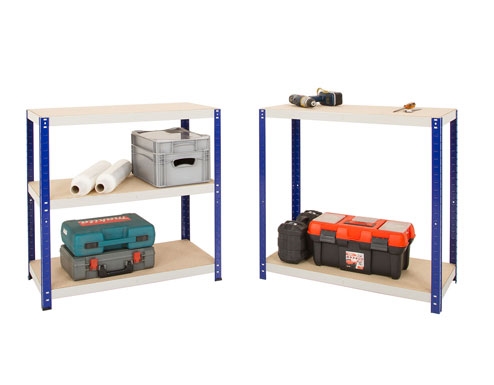 1200 x 600 x 1770mm Blue & Grey Storage Shelving Unit - 1 Unit