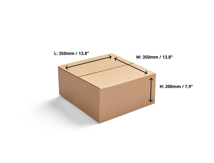 Double Wall Cardboard Boxes - 350 x 350 x 200mm