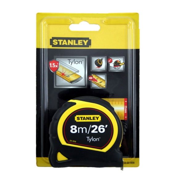 8m Stanley Retractable Tape Measure - 2