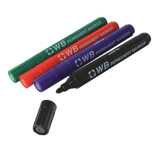 Bullet Tip Permanent Markers - Assorted