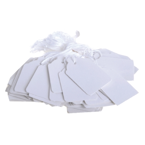 57 x 38mm String Tags - White