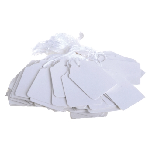 57 x 38mm String Tags White